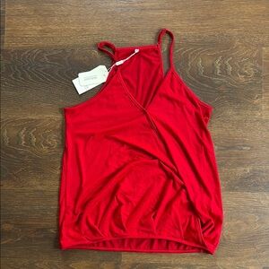 Red Sleeveless Top